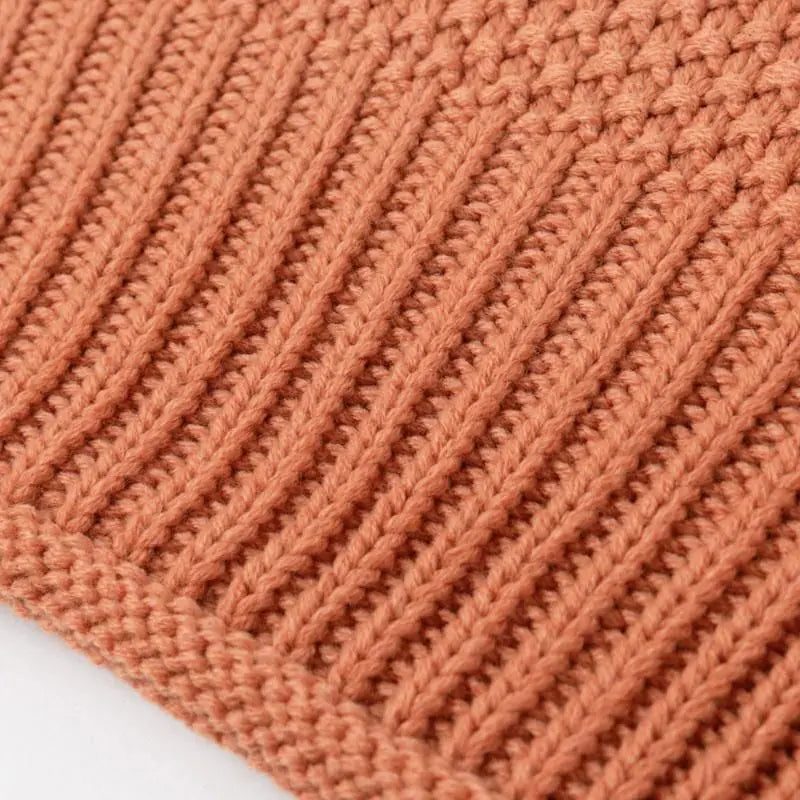 Women's Orange Turtle Neck Sweater for Winter Casual