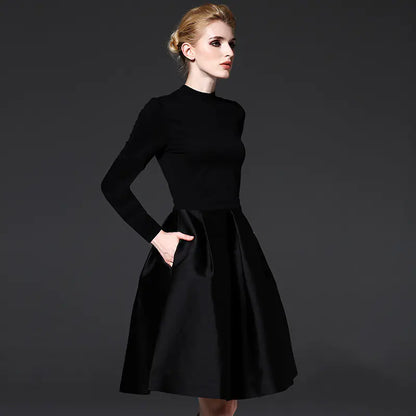 2020 Spring New Women's Slim Fit Little Black Dress
