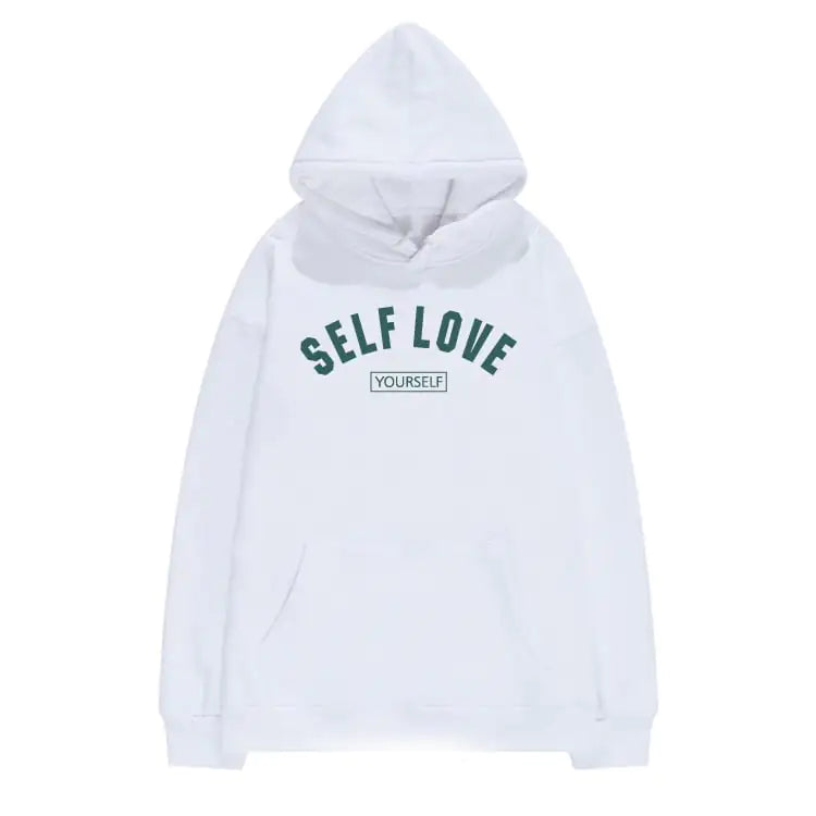 Simple Solid Color Hooded Sweater for Women