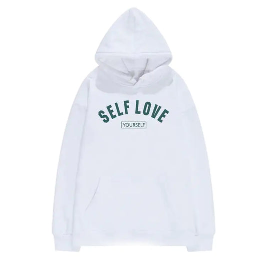 Simple Solid Color Hooded Sweater for Women