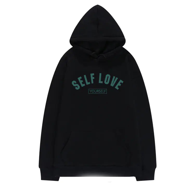 Simple Solid Color Hooded Sweater for Women